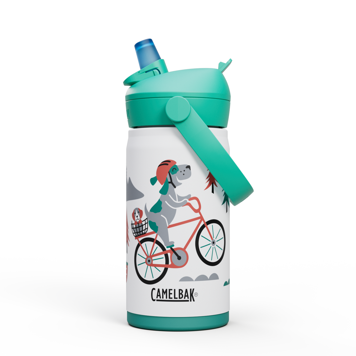 Thrive™ Flip Straw Kids 12oz Bottle, Insulated Stainless Steel O3